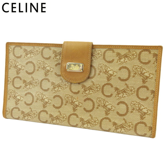 Celine Wallet leather long beige Macadam brown - Picture 1 of 6